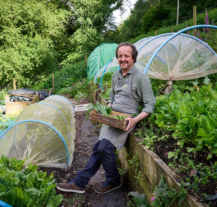 Chris working in The Whitebrook Garden